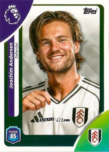 Sticker Joachim Andersen - Premier League 2026 Trading Cards
 n. 148 - Topps
