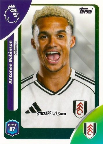 Cromo Antonee Robinson - Premier League 2026 Trading Cards
 n. 150 - Topps