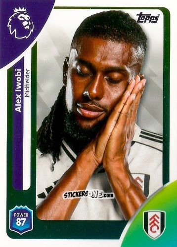 Figurina Alex Iwobi - Premier League 2026 Trading Cards
 n. 154 - Topps