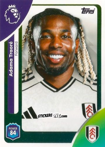 Figurina Adama Traoré - Premier League 2026 Trading Cards
 n. 157 - Topps