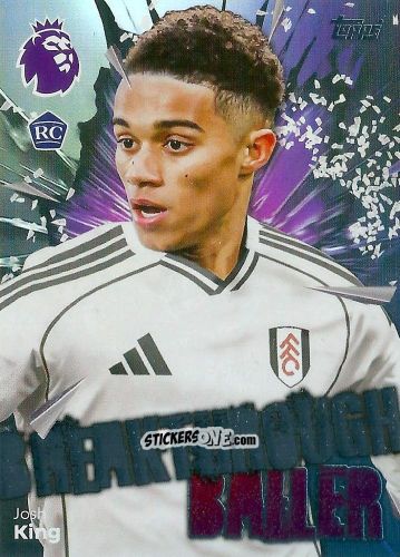 Figurina Josh King - Premier League 2026 Trading Cards
 n. 162 - Topps