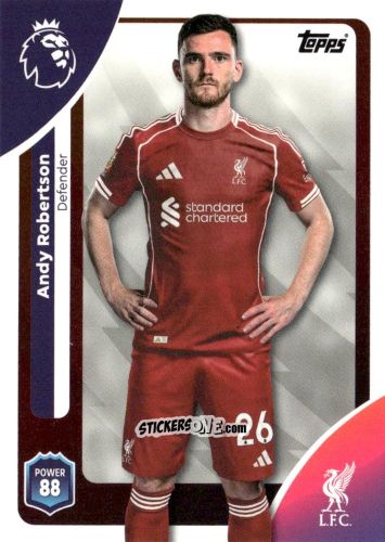 Cromo Andy Robertson - Premier League 2026 Trading Cards
 n. 167 - Topps