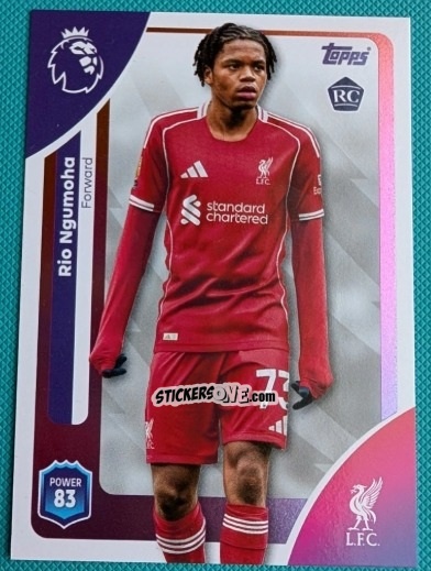 Figurina Rio Ngumoha - Premier League 2026 Trading Cards
 n. 172 - Topps
