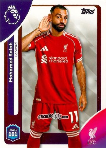 Sticker Mohamed Salah - Premier League 2026 Trading Cards
 n. 174 - Topps