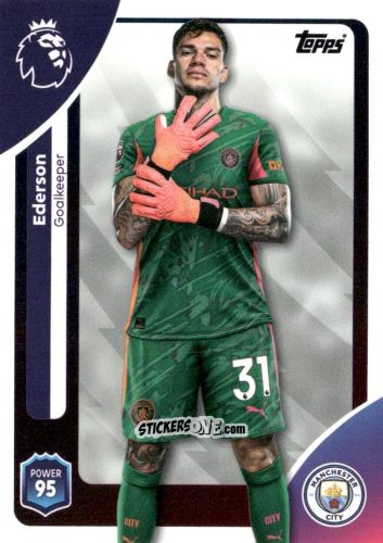 Cromo Ederson - Premier League 2026 Trading Cards
 n. 182 - Topps