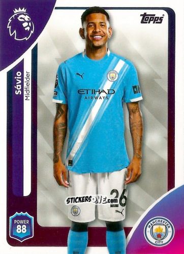 Sticker Sávio - Premier League 2026 Trading Cards
 n. 192 - Topps