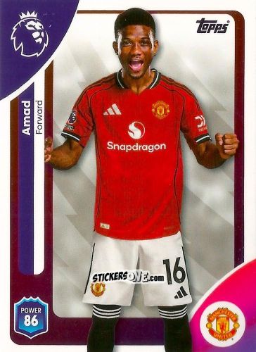 Figurina Amad - Premier League 2026 Trading Cards
 n. 211 - Topps