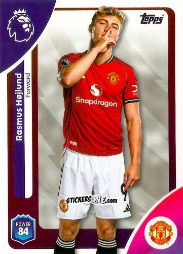 Cromo Rasmus Højlund - Premier League 2026 Trading Cards
 n. 213 - Topps