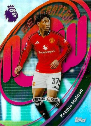 Figurina Kobbie Mainoo - Premier League 2026 Trading Cards
 n. 214 - Topps