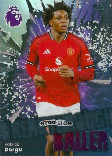 Figurina Patrick Dorgu - Premier League 2026 Trading Cards
 n. 216 - Topps