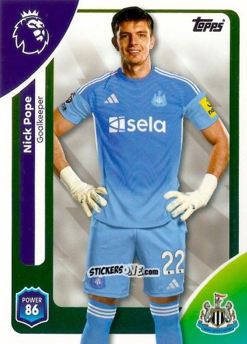 Cromo Nick Pope - Premier League 2026 Trading Cards
 n. 218 - Topps