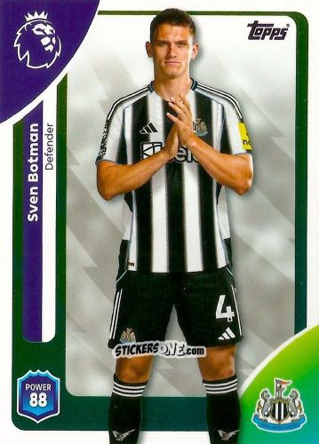 Figurina Sven Botman - Premier League 2026 Trading Cards
 n. 220 - Topps