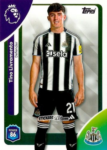 Sticker Tino Livramento - Premier League 2026 Trading Cards
 n. 222 - Topps