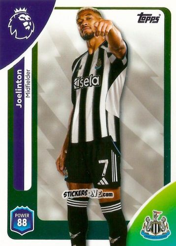 Sticker Joelinton - Premier League 2026 Trading Cards
 n. 226 - Topps