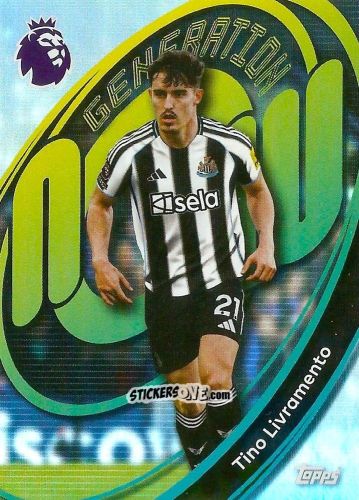Figurina Tino Livramento - Premier League 2026 Trading Cards
 n. 232 - Topps