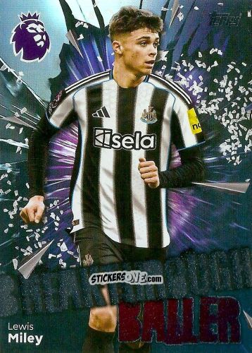 Cromo Lewis Miley - Premier League 2026 Trading Cards
 n. 234 - Topps