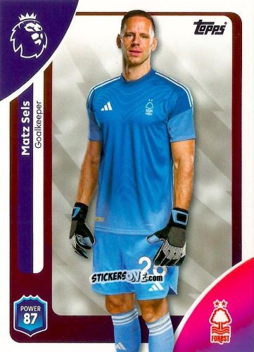 Figurina Matz Sels - Premier League 2026 Trading Cards
 n. 236 - Topps