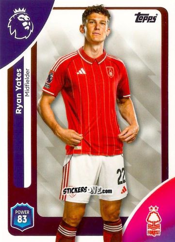 Cromo Ryan Yates - Premier League 2026 Trading Cards
 n. 242 - Topps