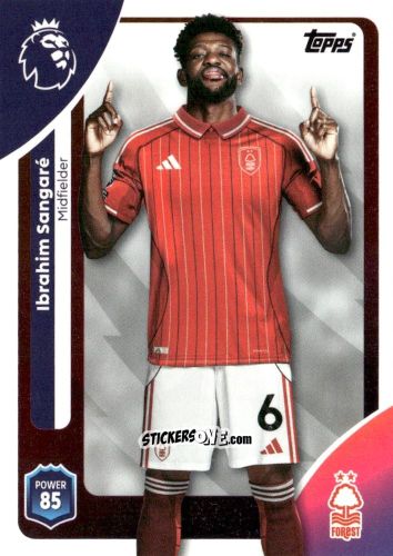 Sticker Ibrahim Sangaré - Premier League 2026 Trading Cards
 n. 243 - Topps