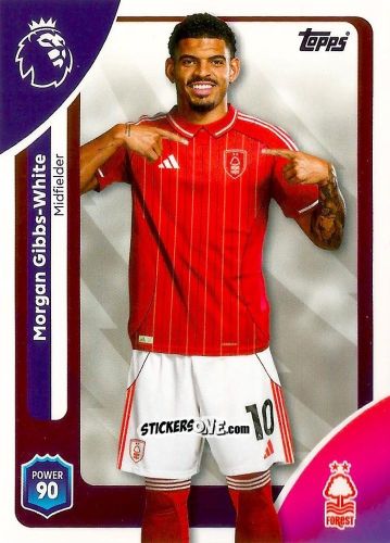 Figurina Morgan Gibbs-White - Premier League 2026 Trading Cards
 n. 245 - Topps