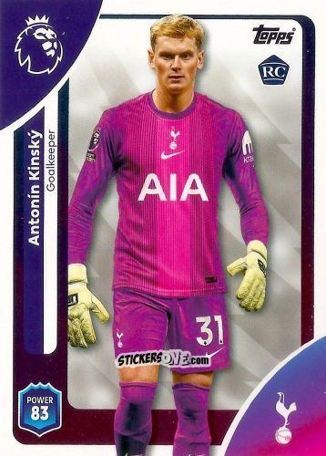 Cromo Antonín Kinský - Premier League 2026 Trading Cards
 n. 254 - Topps