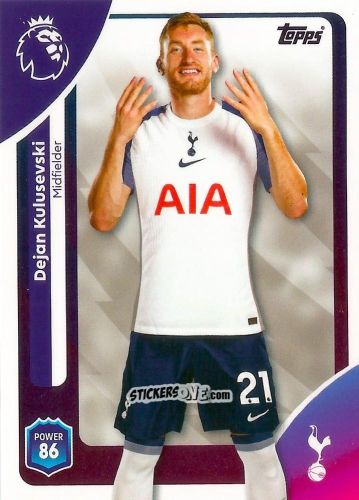 Sticker Dejan Kulusevski - Premier League 2026 Trading Cards
 n. 260 - Topps