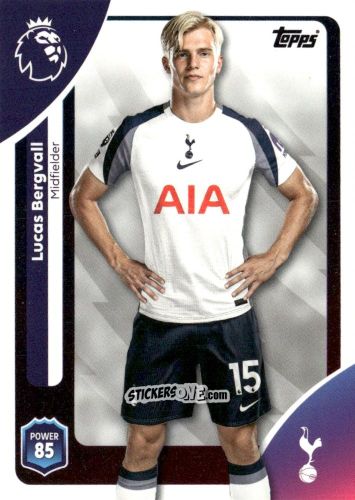 Sticker Lucas Bergvall - Premier League 2026 Trading Cards
 n. 261 - Topps