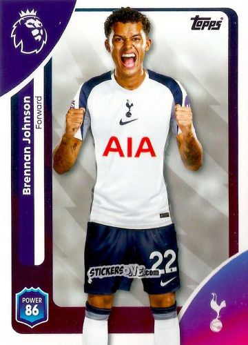 Figurina Brennan Johnson - Premier League 2026 Trading Cards
 n. 265 - Topps