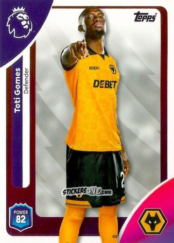 Cromo Toti Gomes - Premier League 2026 Trading Cards
 n. 294 - Topps