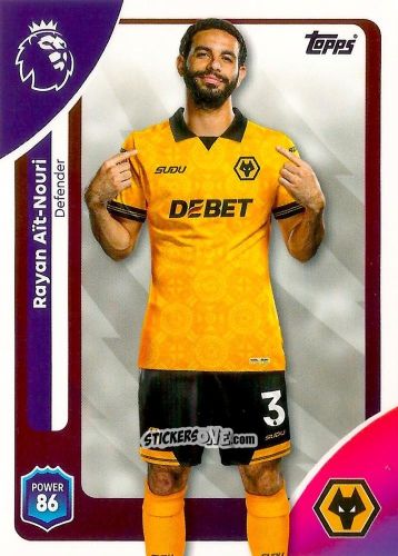 Cromo Rayan Aït-Nouri - Premier League 2026 Trading Cards
 n. 295 - Topps
