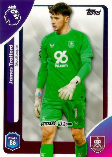 Cromo James Trafford - Premier League 2026 Trading Cards
 n. 308 - Topps