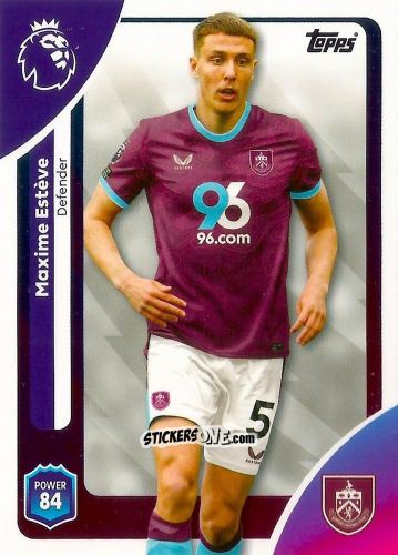 Sticker Maxime Estève - Premier League 2026 Trading Cards
 n. 309 - Topps