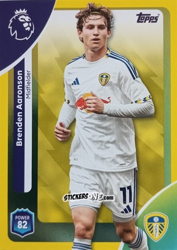 Cromo Brenden Aaronson - Premier League 2026 Trading Cards
 n. 332 - Topps