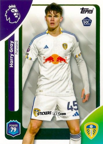 Sticker Harry Gray - Premier League 2026 Trading Cards
 n. 334 - Topps