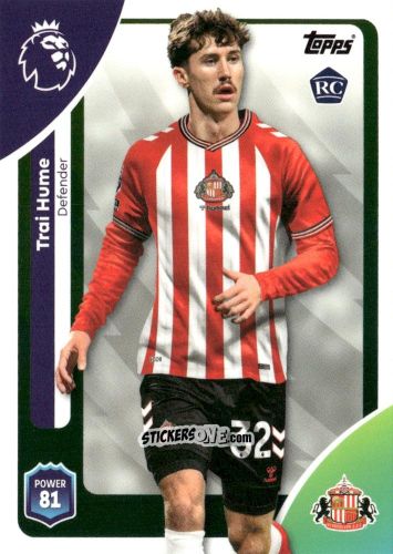 Figurina Trai Hume - Premier League 2026 Trading Cards
 n. 345 - Topps