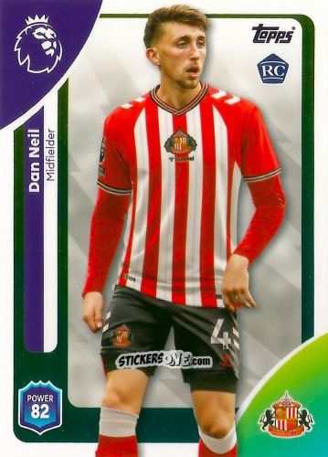 Sticker Dan Neil - Premier League 2026 Trading Cards
 n. 350 - Topps