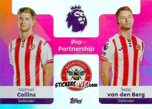 Cromo Nathan Collins / Sepp van den Berg - Premier League 2026 Trading Cards
 n. 364 - Topps