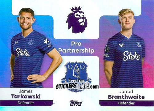 Cromo James Tarkowski / Jarrad Branthwaite - Premier League 2026 Trading Cards
 n. 369 - Topps