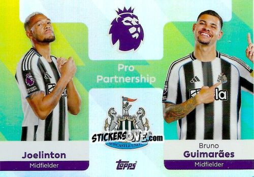 Cromo Bruno Guimarães / Joelinton - Premier League 2026 Trading Cards
 n. 374 - Topps