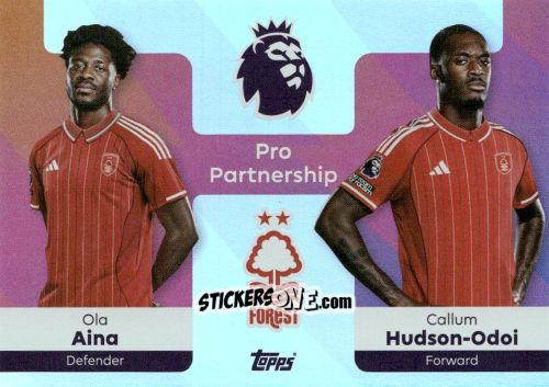 Cromo Ola Aina / Callum Hudson-Odoi - Premier League 2026 Trading Cards
 n. 375 - Topps