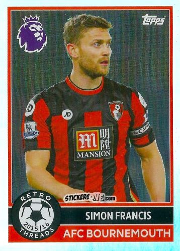 Cromo Simon Francis - Premier League 2026 Trading Cards
 n. 383 - Topps