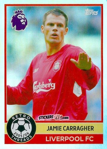 Sticker Jamie Carragher - Premier League 2026 Trading Cards
 n. 391 - Topps