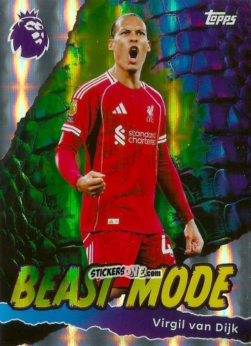 Sticker Virgil van Dijk - Premier League 2026 Trading Cards
 n. 430 - Topps