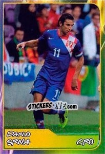 Sticker Darijo Srna - Svetsko fudbalsko prvenstvo 2014 - G.T.P.R School Shop