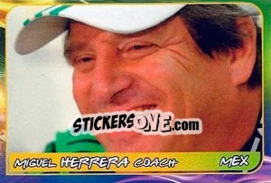 Sticker Miguel Herrera - Svetsko fudbalsko prvenstvo 2014 - G.T.P.R School Shop