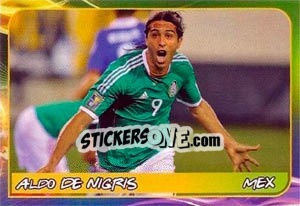 Sticker Aldo De Nigris - Svetsko fudbalsko prvenstvo 2014 - G.T.P.R School Shop