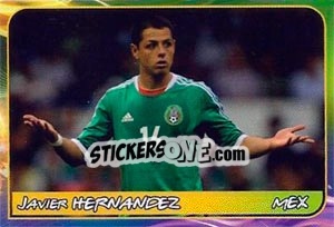 Sticker Javier Hernandez - Svetsko fudbalsko prvenstvo 2014 - G.T.P.R School Shop