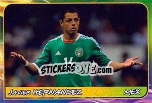 Sticker Javier Hernandez - Svetsko fudbalsko prvenstvo 2014 n. 54 - G.T.P.R School Shop