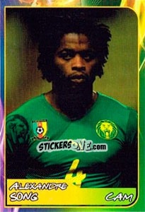 Sticker Alex Song - Svetsko fudbalsko prvenstvo 2014 - G.T.P.R School Shop