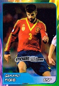 Sticker Gerard Pique - Svetsko fudbalsko prvenstvo 2014 n. 73 - G.T.P.R School Shop